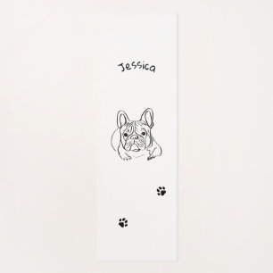 Stilvoll Bulldog Minimalistisch Yogamatte