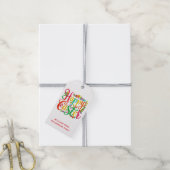 Stilvoll Bunte Florale Frohe Ostern Geschenkanhänger (Mit Garn)