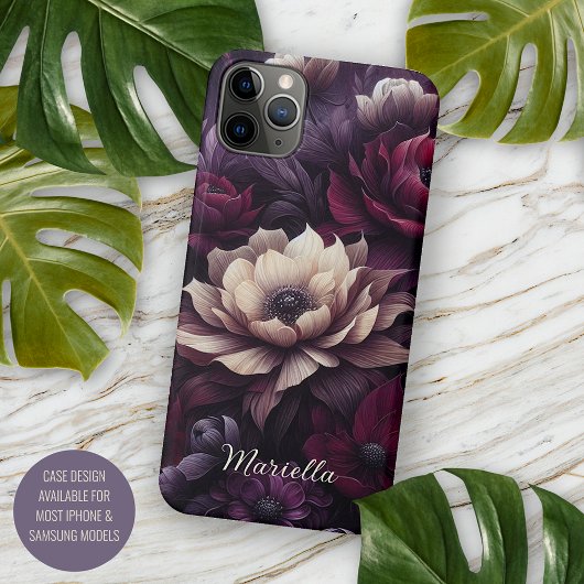 Stilvoll Chic Dahlias Kunstvoll wandern Case-Mate iPhone Hülle