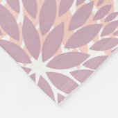 Stilvoll Chic Pink Floral Fleecedecke (Ecke)