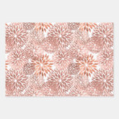 Stilvoll Chic Pink Floral Geschenkpapier Set (Vorderseite 3)