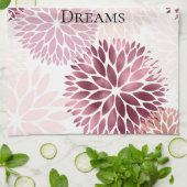 Stilvoll Chic Pink Floral Geschirrtuch (Gefaltet)