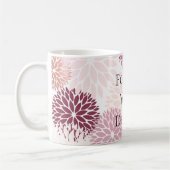 Stilvoll Chic Pink Floral Kaffeetasse (Links)