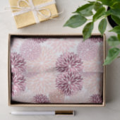 Stilvoll Chic Pink Floral Seidenpapier (Geschenk)