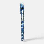 Stilvoll Cobalt Blue Floral Case-Mate iPhone Hülle (Rückseite / Links)