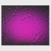 Stilvoll Cool rosa Wassertropfen Geschenkpapier (Flach)