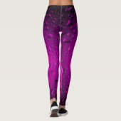 Stilvoll Cool rosa Wassertropfen Leggings (Rückseite)