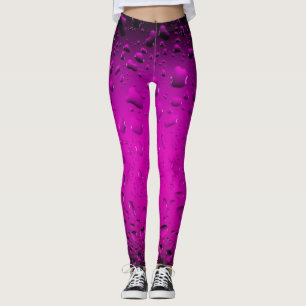Stilvoll Cool rosa Wassertropfen Leggings