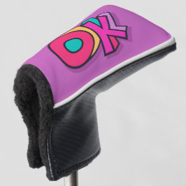 Stilvoll Coole "OK" kühne Farben Lila Sport Golf Headcover