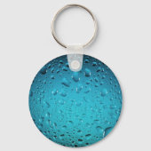 Stilvoll Cooles blaues Wasser tropft Schlüsselanhä Schlüsselanhänger (Vorderseite)