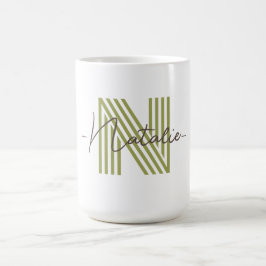 Stilvoll cooles Briefdesign Personalisiertes Gesch Kaffeetasse