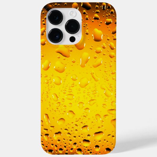 Stilvoll Cooles Gelbwasser Tropfen Bier Case-Mate iPhone Hülle (Rückseite)