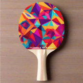 Stilvoll Cooles geometrisches Abstraktes Muster Tischtennis Schläger