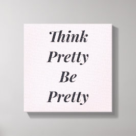Stilvoll denken hübsch hübsch Leinwand sein