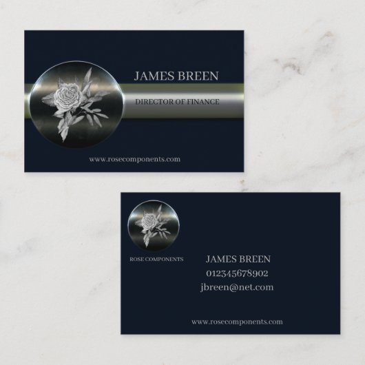 Stilvoll - Doppelseitige Visitenkarte (Vorne/Hinten)