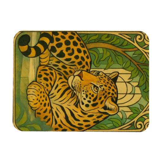 Stilvoll Dschungel Magnet (Horizontal)