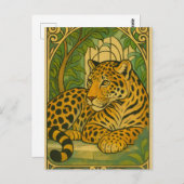 Stilvoll Dschungel Postkarte (Vorne/Hinten)