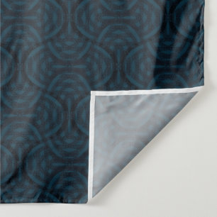 Stilvoll dunkelblau im Art Deko Stil. Wandteppich