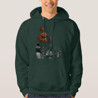 "Stilvoll dunkelgrüner T - Shirt Hoodie - Komforta