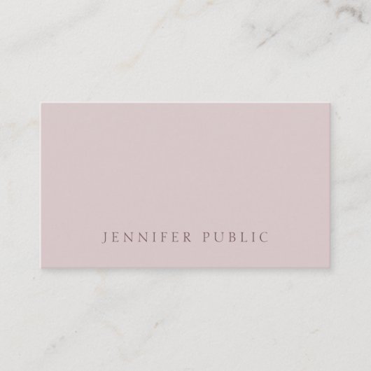 Stilvoll einfach, modern und elegant. visitenkarte (Vorderseite)