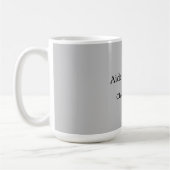 Stilvoll Einfach Schlicht Grau Minimalistisch Kaffeetasse (Links)