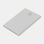 Stilvoll Einfach Schlicht Grau Minimalistische Kal Post-it Klebezettel (angewinkelt)