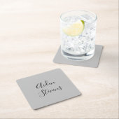 Stilvoll Einfach Schlicht Grau Minimalistische Kal Rechteckiger Pappuntersetzer (Vor Ort)