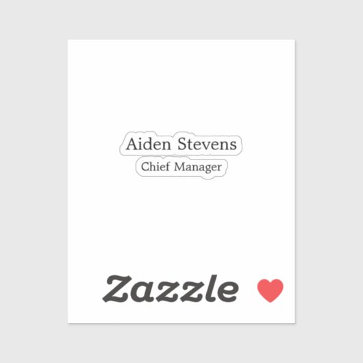 Stilvoll Einfach Schlicht Schwarz & Weiß Minimalis Aufkleber (Blatt)