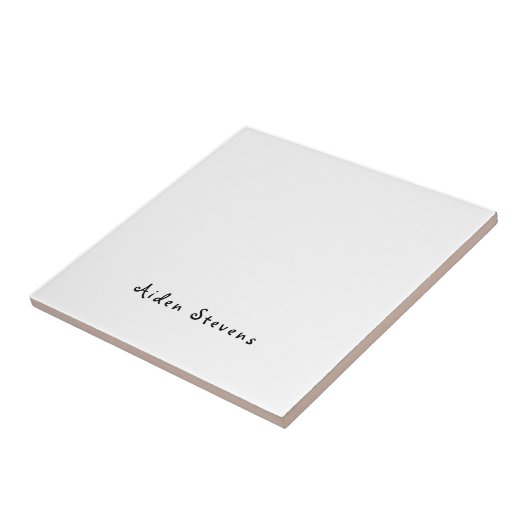 Stilvoll Einfach Schlicht Schwarz & Weiß Minimalis Fliese (Seite)