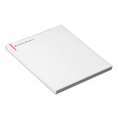 Stilvoll Einfach Schlicht Schwarz & Weiß Minimalis Notizblock (angewinkelt)