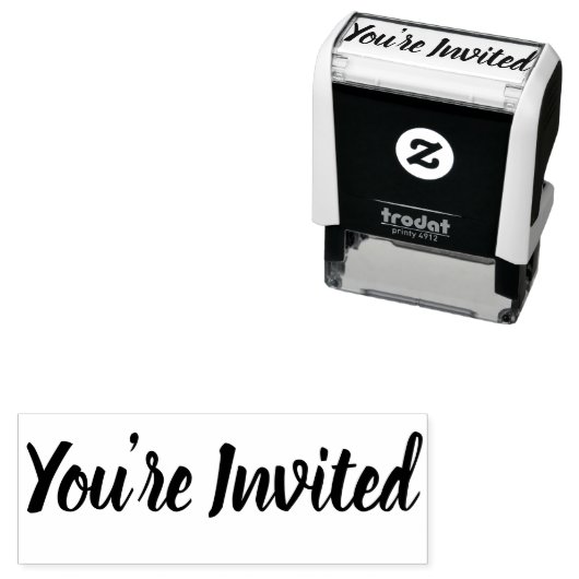 Stilvoll eingeladen permastempel (Beispiel)