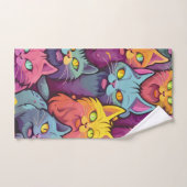 Stilvoll eingerichtet: Street Cats Pattern Handtuch (Handtuch)