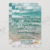 Stilvoll eingerichtetes Beach Starfish Wedding PRO Einladung (Vorne/Hinten)