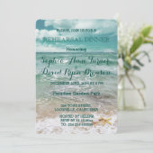 Stilvoll eingerichtetes Beach Starfish Wedding PRO Einladung (Stehend Vorderseite)