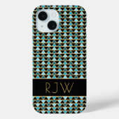 Stilvoll Elegant Art Deco Mit Monogramm Case-Mate iPhone Hülle (Rückseite)
