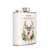 Stilvoll & elegant Deer Christmas Gärten Custom Flachmann (Rechts)