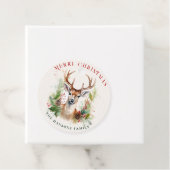Stilvoll & elegant Deer Christmas Gärten Custom Geschenkanhänger (Beispiel)