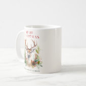 Stilvoll & elegant Deer Christmas Gärten Custom Kaffeetasse (Vorderseite Links)