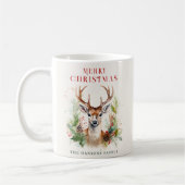 Stilvoll & elegant Deer Christmas Gärten Custom Kaffeetasse (Links)