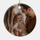 Stilvoll & elegant Deer Christmas Gärten Custom Keramik Ornament (Hinten)