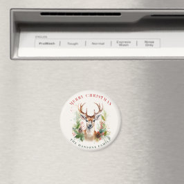 Stilvoll & elegant Deer Christmas Gärten Custom Magnet