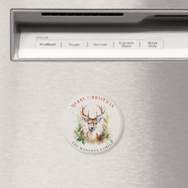 Stilvoll & elegant Deer Christmas Gärten Custom Magnet