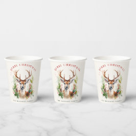 Stilvoll & elegant Deer Christmas Gärten Custom Pappbecher