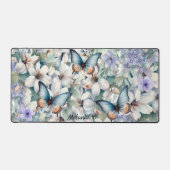 Stilvoll & elegant Florals & Butterflies Schreibtischunterlage (Vorderseite)