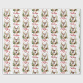 Stilvoll & elegant Grün des Hirschen Geschenkpapier (Flach)