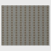 Stilvoll Elegant Kaleidoskop Design Brown Gray Geschenkpapier (Flach)