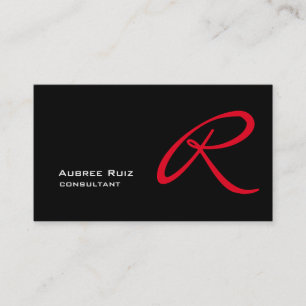 Stilvoll Elegant Modernes Monogramm Professionell Visitenkarte