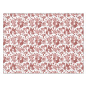 Stilvoll Elegant Red Toile Fox Rabbit Tischdecke (Vorderseite (Horizontal))