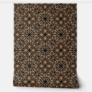 Stilvoll Elegant Retro Geometric Classy Deko Brown Tapete