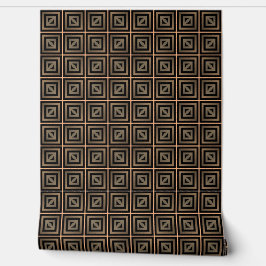 Stilvoll Elegant Retro Geometric Classy Deko Brown Tapete